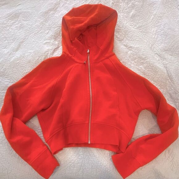 lululemon athletica Tops - Lululemon Cropped Scuba Full Zip - Sz 12